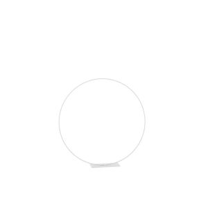 RING ON FOOT METAL WHITE MEDIUM