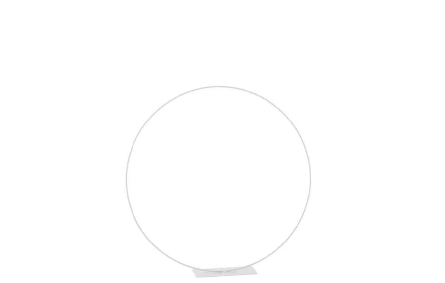 RING ON FOOT METAL WHITE MEDIUM