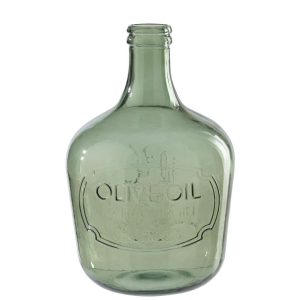 FLOOR VASE  GLASS OLIVE