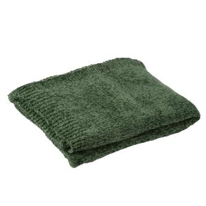 BLANKET CHENILLE POLYESTER DARK GREEN