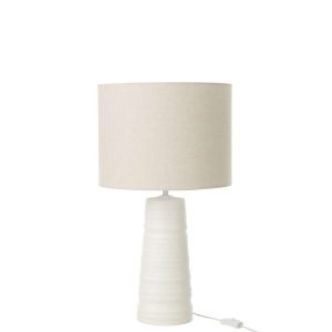 TABLE LAMP CERAMIC WHITE