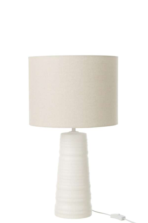 TABLE LAMP CERAMIC WHITE
