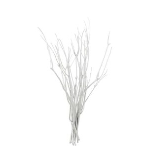 BUNDLE OF 10 BRANCH DRY FLOWER SILVER COLORED SMALL
