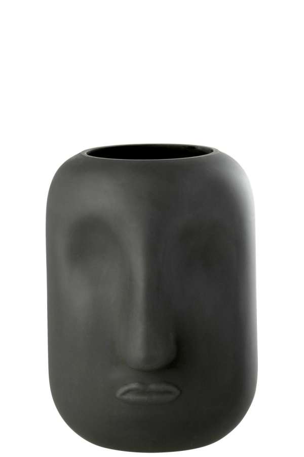 VASE NOE GLASS BLACK LARGE