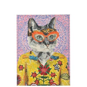 WALL DECO CAT POPART CANVAS MIX LARGE