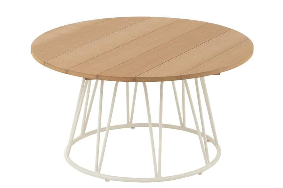 TABLE ZOA STEEL/POLYETHYLENE WHITE