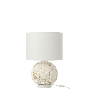 TABLE LAMP SHELL WHITE SMALL
