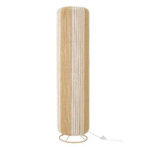 FLOOR LAMP ROPE CYLINDER METAL WHITE/NATURAL LARGE