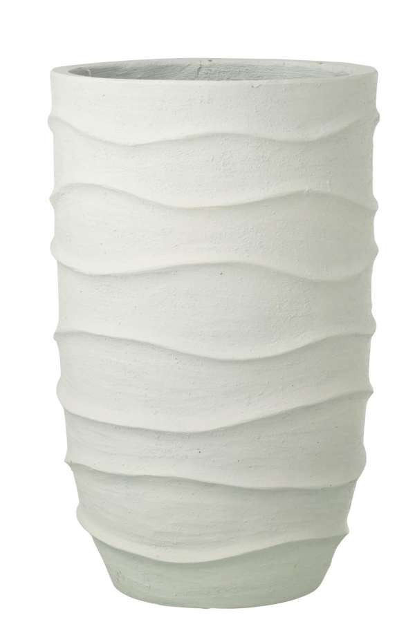 FLOWERPOT WAVES + OUTDOOR SAND WHITE EXTRA LARGE
