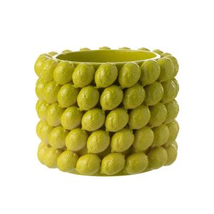 FLOWERPOT LIMES CERAMIC GREEN EXTRA LARGE