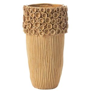 VASE CORAL HIGH CLAY OCHRE LARGE