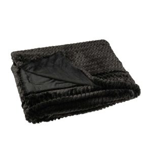 BLANKET POLYESTER BLACK