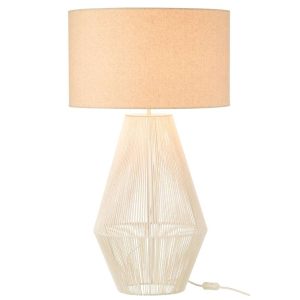 TABLE LAMP STRIING METAL/PAPER WHITE