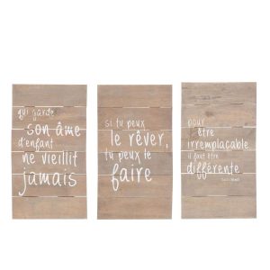 PANELS POSITIVE DREAM WOOD NATURAL ASSORTMENT OF 3