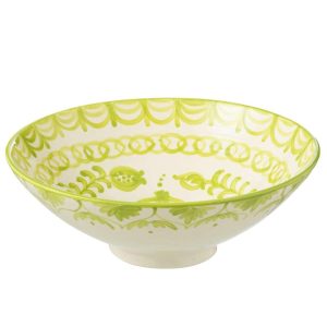LEBRILLO BOWL GRANADA CERAMIC WHITE/GREEN