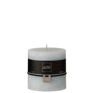 CYLINDER CANDLE  LIGHT BLUE 64H