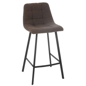 BAR CHAIR KENT METAL/POLYESTER BROWN