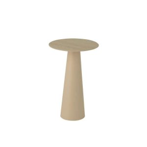 SIDE TABLE COLUMN CONE IRON ECRU/BEIGE