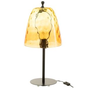TABLE LAMPE OCEANE GLASS YELLOW