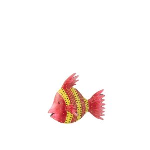 FISH IRON RED/YELLOW SMALL