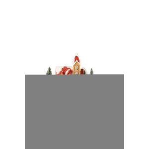 VILLAGE TRAIN POLYRESIN MULTICOLORED