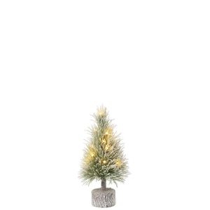 XMAS TREE B+LED ARTIFICIAL SNOW GREEN SMALL