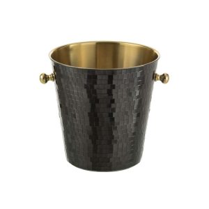 ICE BUCKET MOSAIC STAINLESS STEEL BLACK
