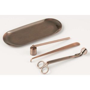 CANDLE SNUFFER CANDLE KIT IRON COPPER COLORED