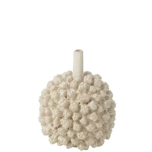 VASE SAKI CERAMIC WHITE LARGE