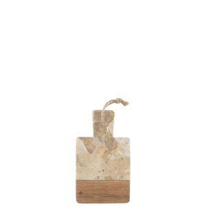 CHEESE BOARD RECTANGLE MARBLE BEIGE/NATURAL SMALL