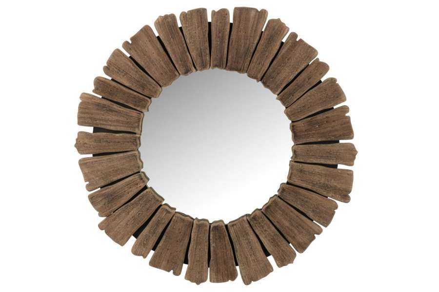 MIRROR VACAY WOOD NATURAL LARGE