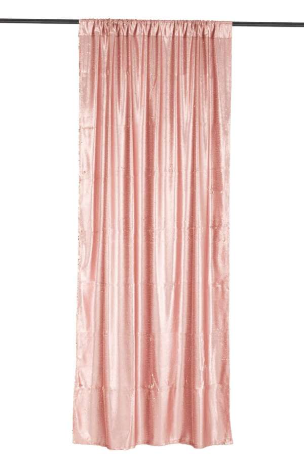 CURTAIN REVERSIBLE SEQUIN PINK/CHAMPAGNE