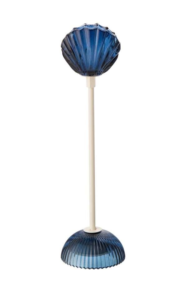 TABLE LAMP LED SHELL IRON BLUE/WHITE MEDIUM