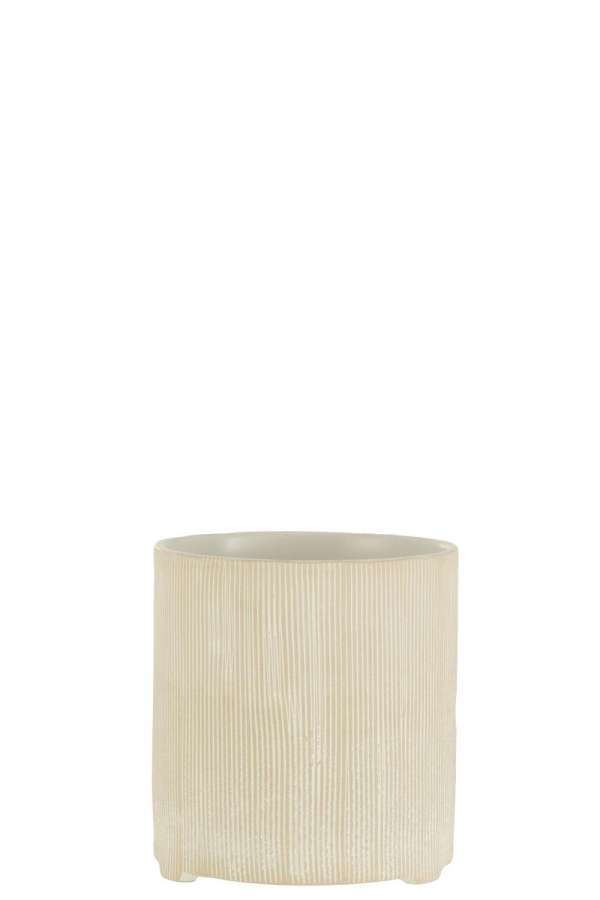 FLOWERPOT MARIA ROUND CERAMIC WHITE LARGE