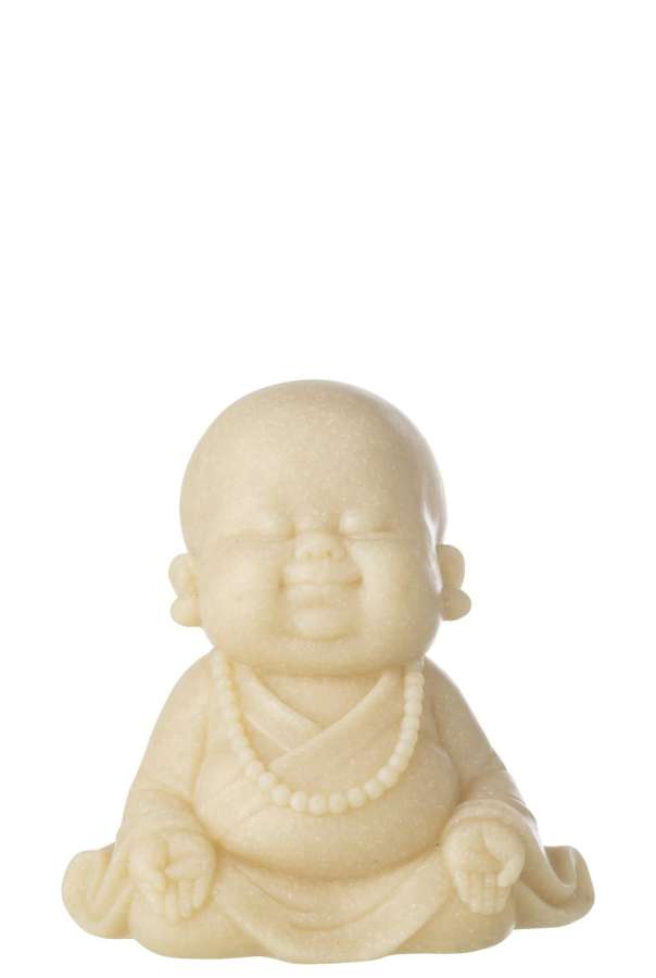 MONK ZEN POLYRESIN YELLOW SMALL
