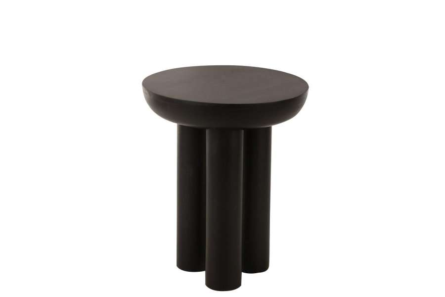 SIDE TABLE TRIO MANGO WOOD BLACK
