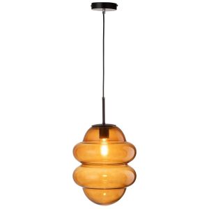 HANGING LAMP HONEY SPOON GLASS BROWN