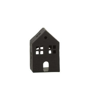 CANDLEHOLDER HOUSE ALUMINIUM BLACK