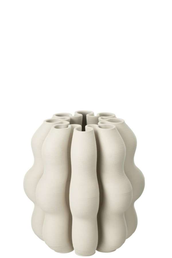 VASE NAOS CERAMIC BEIGE SMALL
