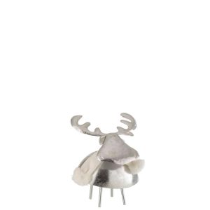 DEER METAL/TEXTILE SILVER/WHITE MEDIUM