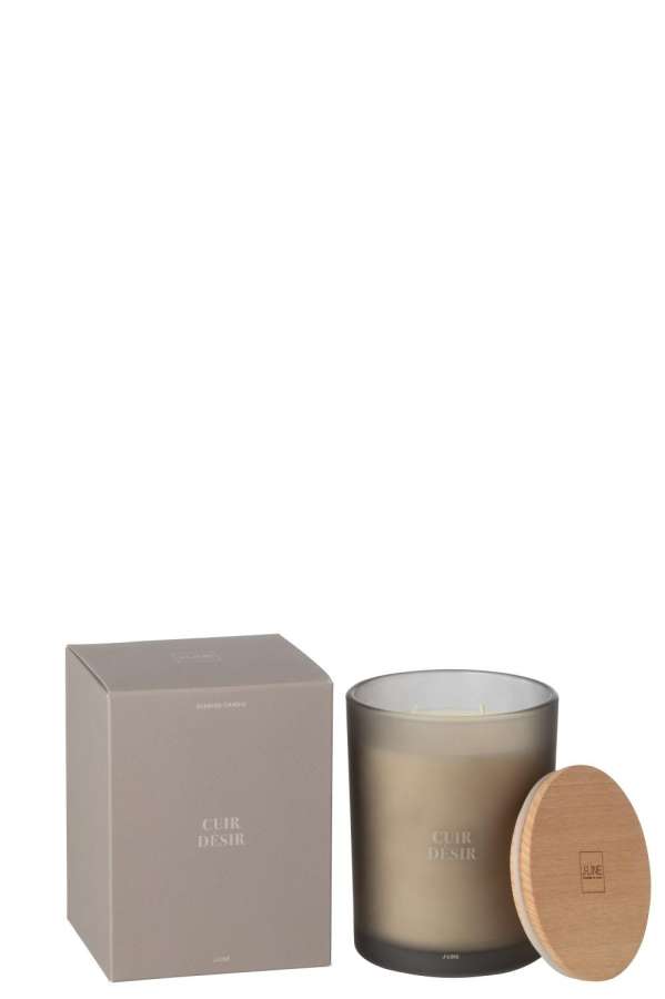 SCENTED CANDLE ACCORDS ESSENTIELS CUIR DESIR-52H