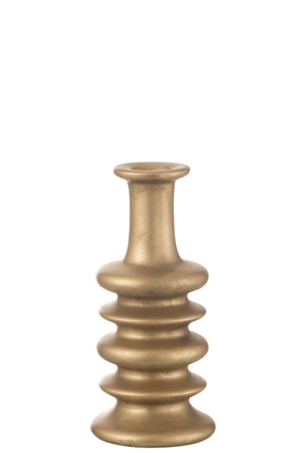 VASE NEBU WIDE CERAMIC GOLD