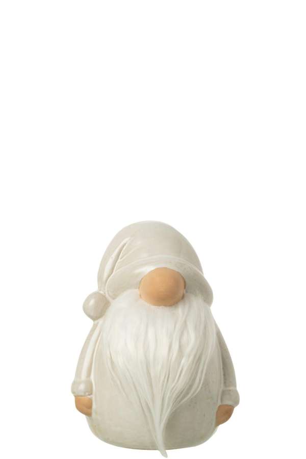 GNOME TEXTILE BEARD PORCELAIN LIGHT GREY LARGE