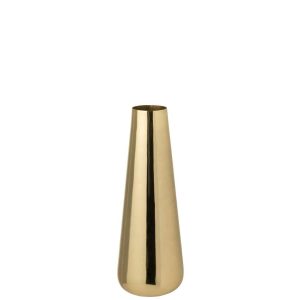 FLOOR VASE ALUMINIUM GOLD COLORED SMALL