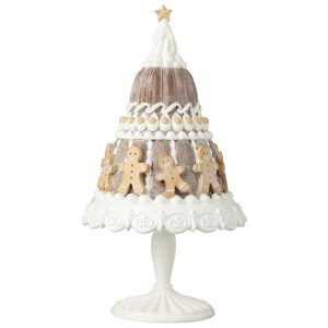 GINGERBREAD CAKE WITH GINGERMEN LIMEPOWDER BEIGE/WHITE