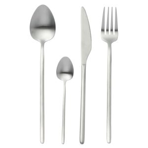 BOX CUTLERY C 24 PIECES STAINLESS STEEL MATT SILVER