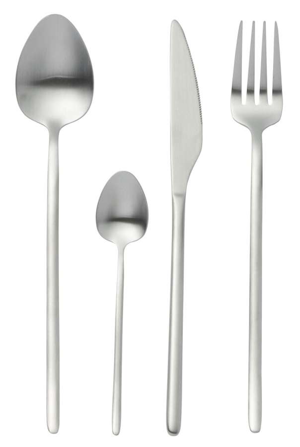 BOX CUTLERY C 24 PIECES STAINLESS STEEL MATT SILVER