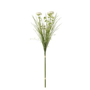 BUNDLE OF 3 RANUNCULUS TEXTILE WHITE SMALL
