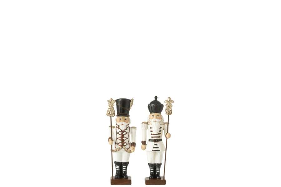 NUTCRACKER POLYRESIN MULTICOLORED SMALL ASSORTMENT OF 2