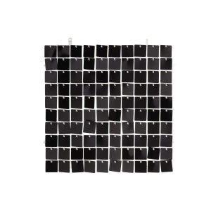 DECORATIVE PANEL SQUARE PVC BLACK